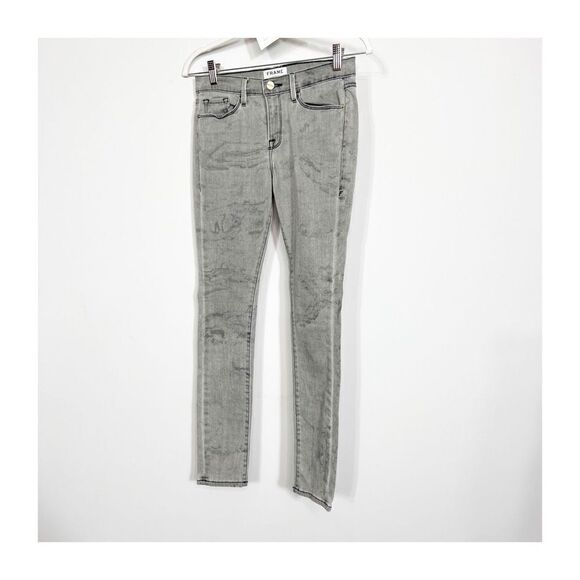 Frame Jeans Womens Le Skinny de Jeanne Acid Wash Gray Ladies 28 - Picture 1 of 7